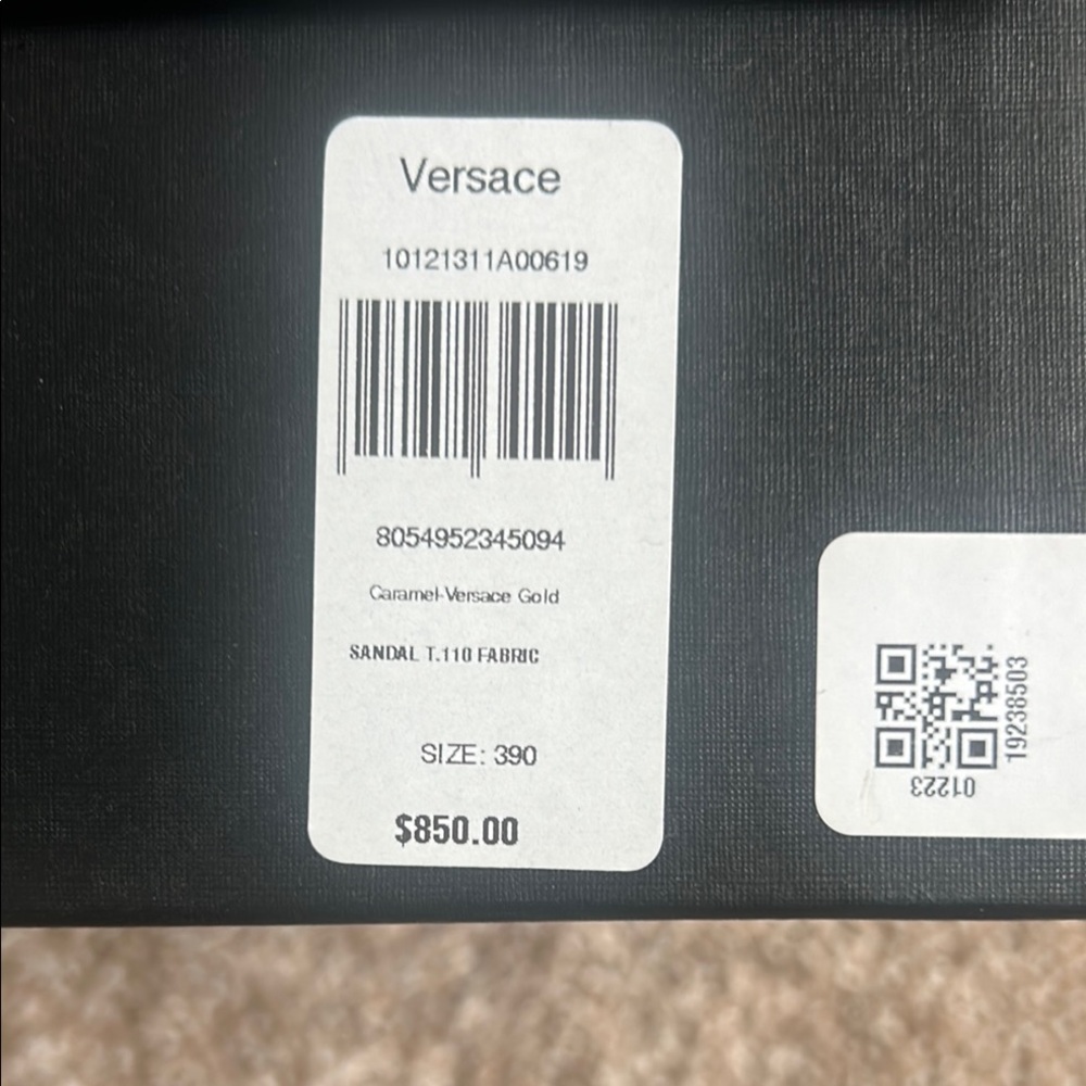 Versace Black with Gold Logo